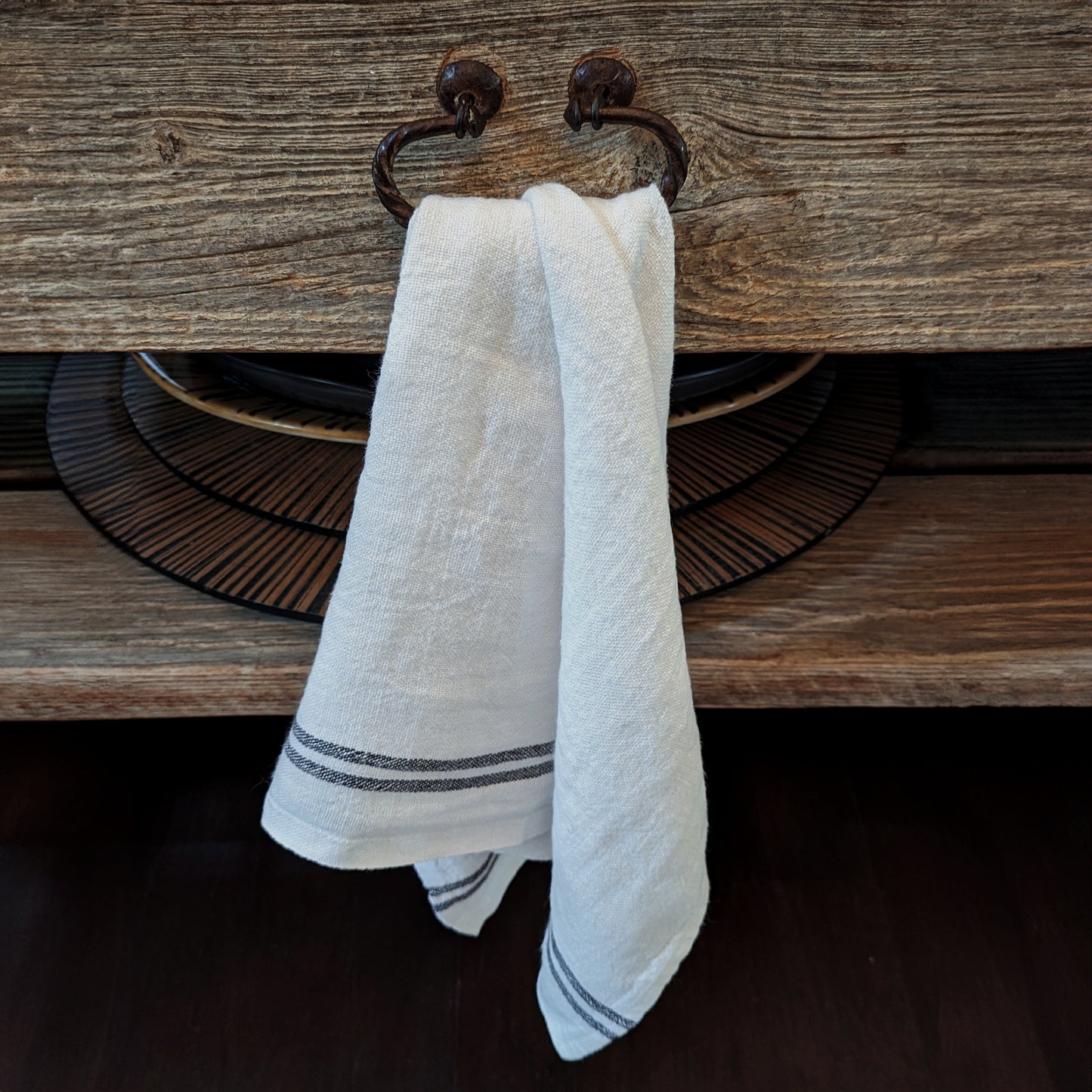 Rustic Linen Kitchen Towel