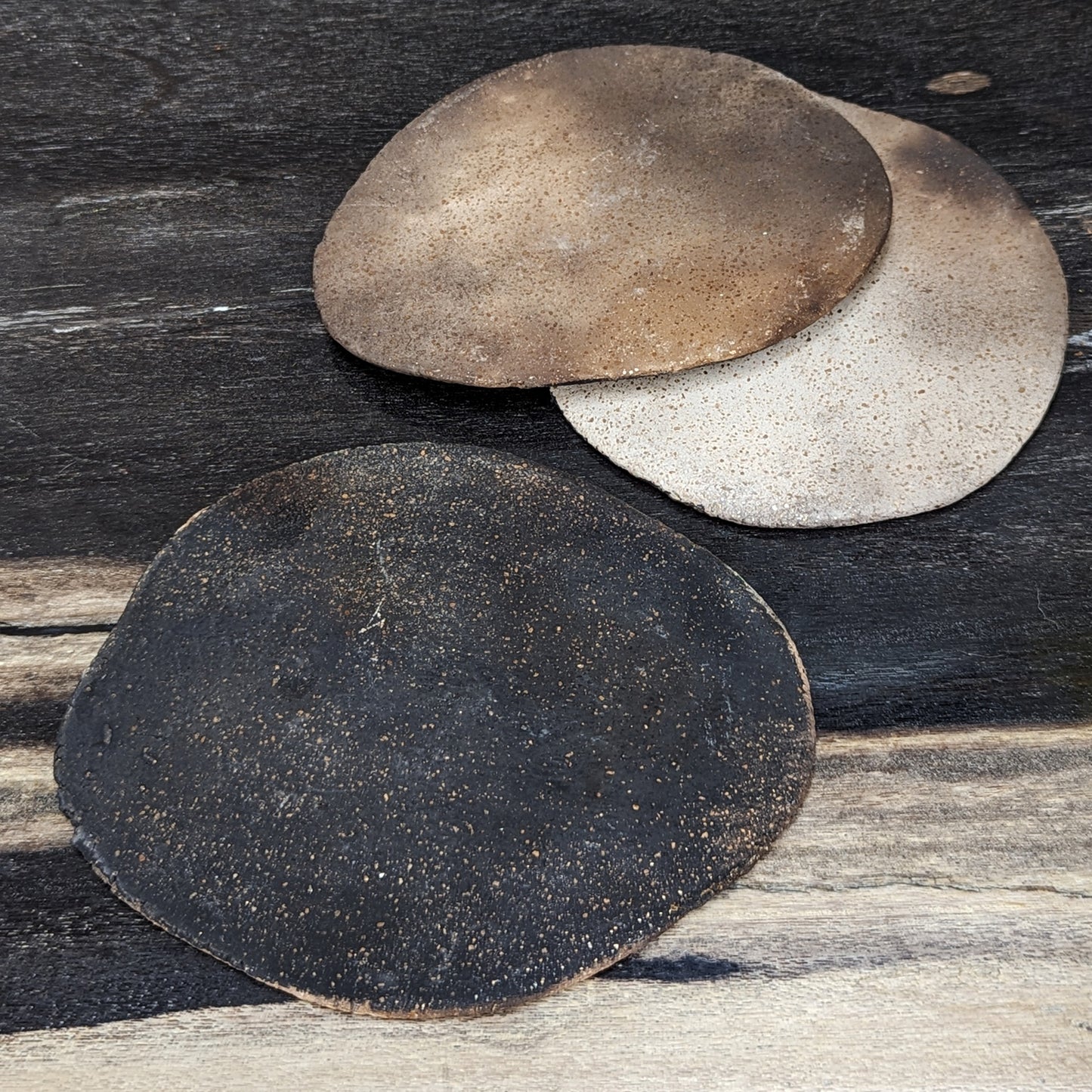 Smoke-fired Earthenware Coaster