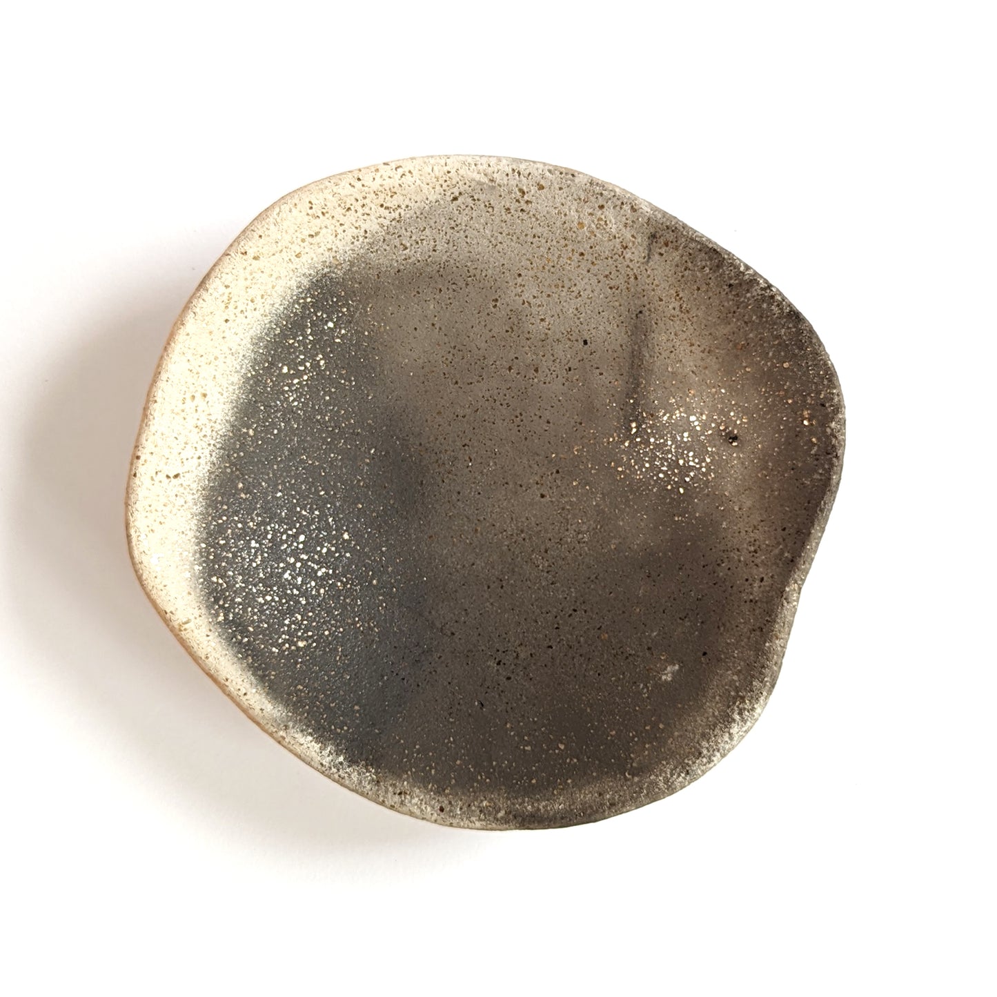 Smoke-fired Earthenware Coupe Dish