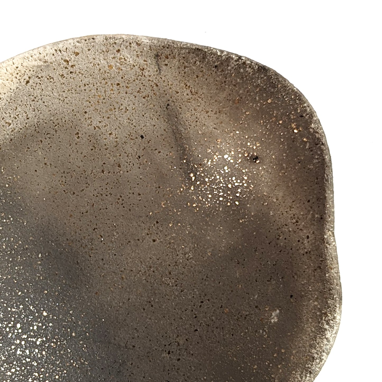 Smoke-fired Earthenware Coupe Dish