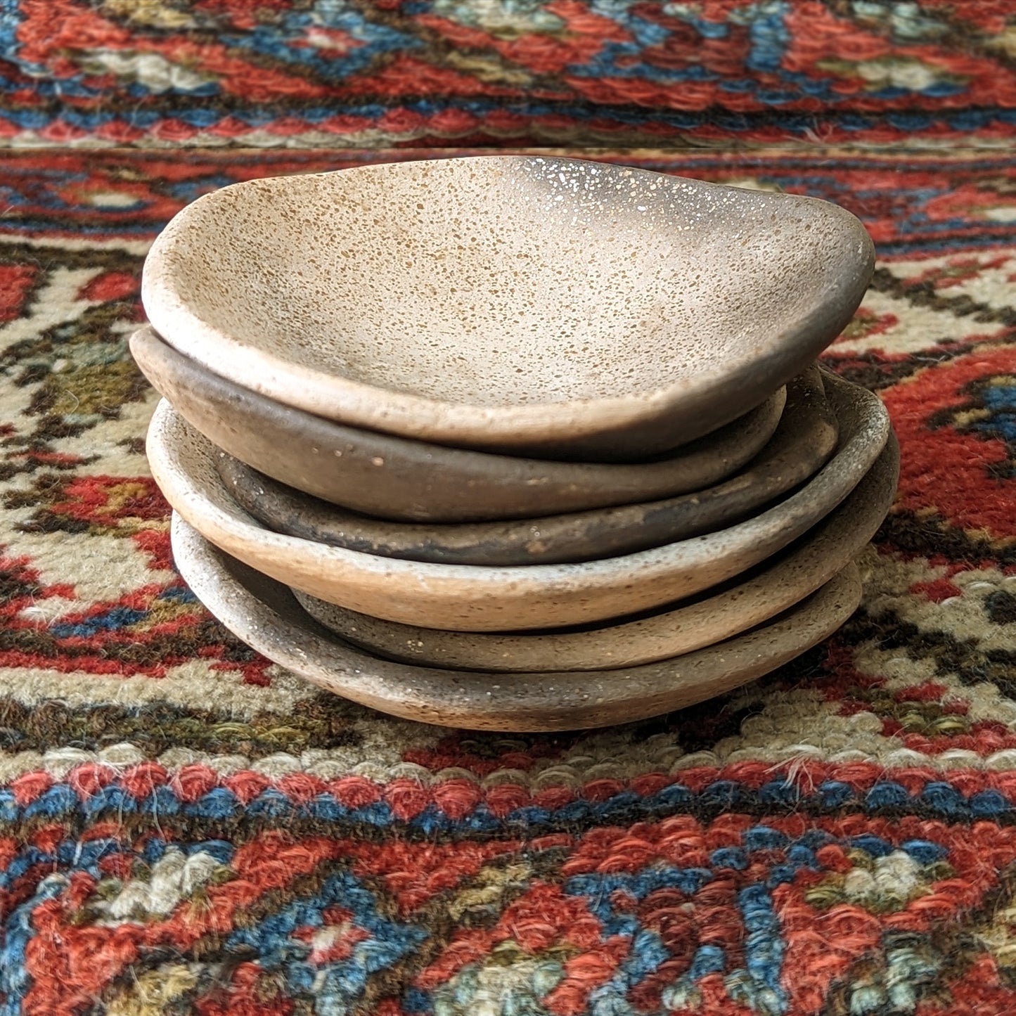 Smoke-fired Earthenware Coupe Dish