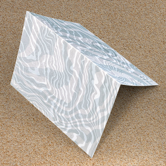 Double Suminagashi Notecard