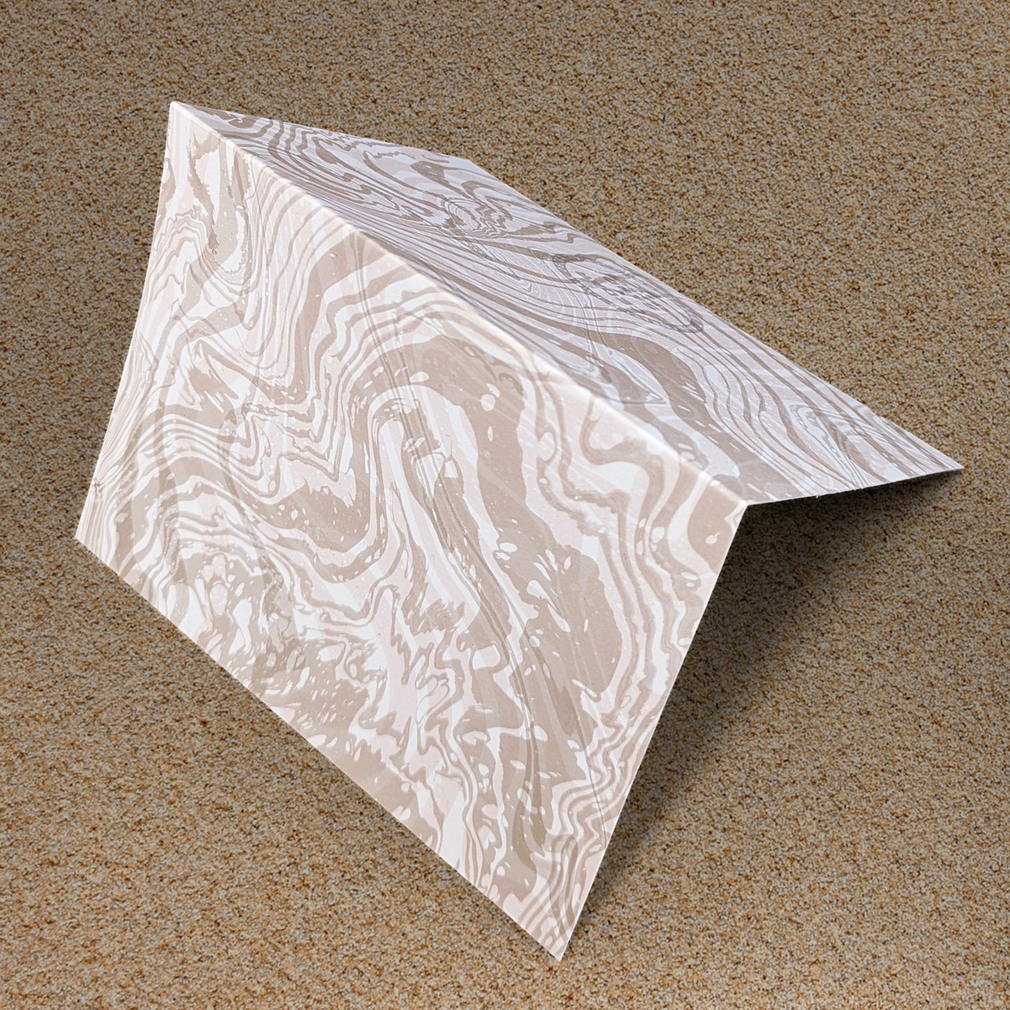 Double Suminagashi Notecard