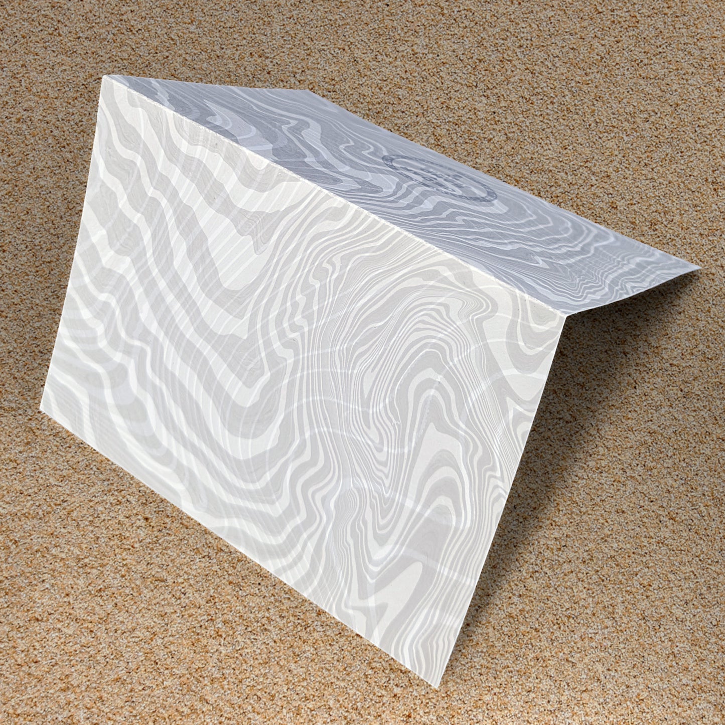 Double Suminagashi Notecard