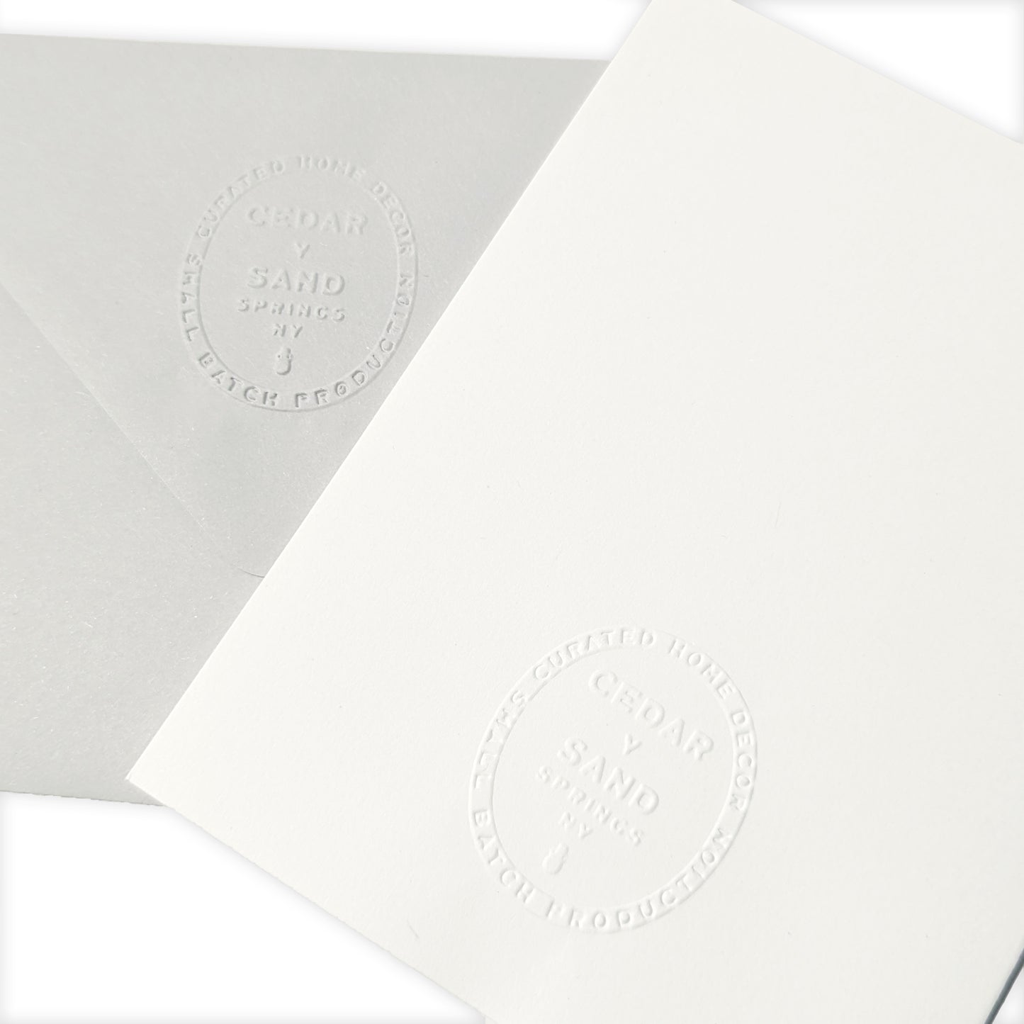 Suminagashi Pressed Flora Notecard: Garden Fog