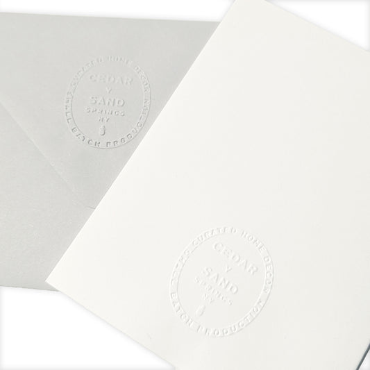 Suminagashi Pressed Flora Notecard | Garden Fog Lavender