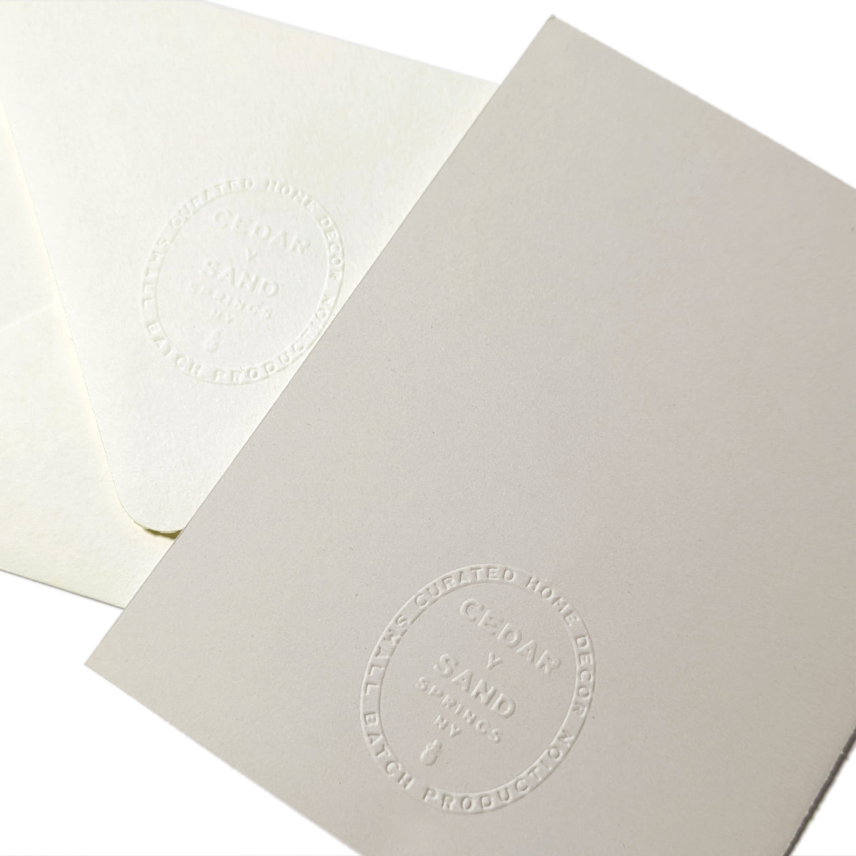 Suminagashi Pressed Flora Notecard | Meadow Yarrow