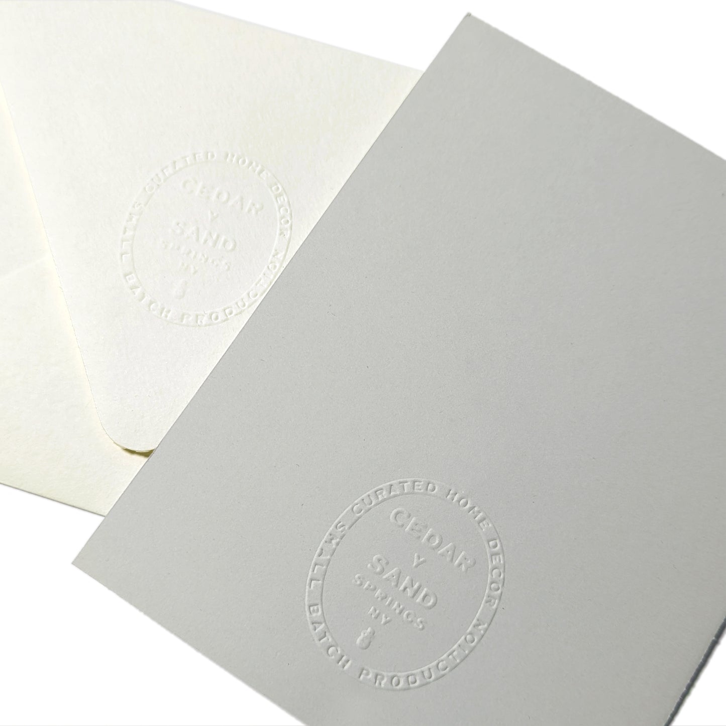 Suminagashi Pressed Flora Notecard: Meadow