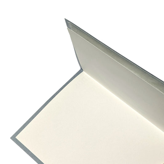 Suminagashi Pressed Flora Notecard | Slate Bloom Lavender