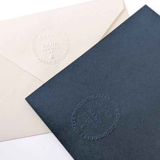 Suminagashi Pressed Flora Notecard | Twilight Flora Golden