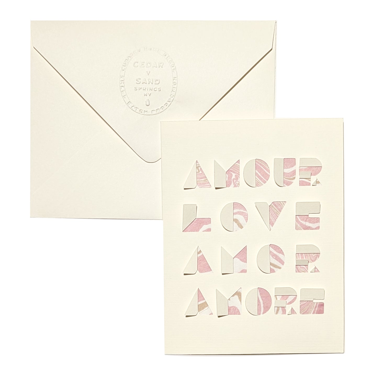 Suminagashi Love Notecard