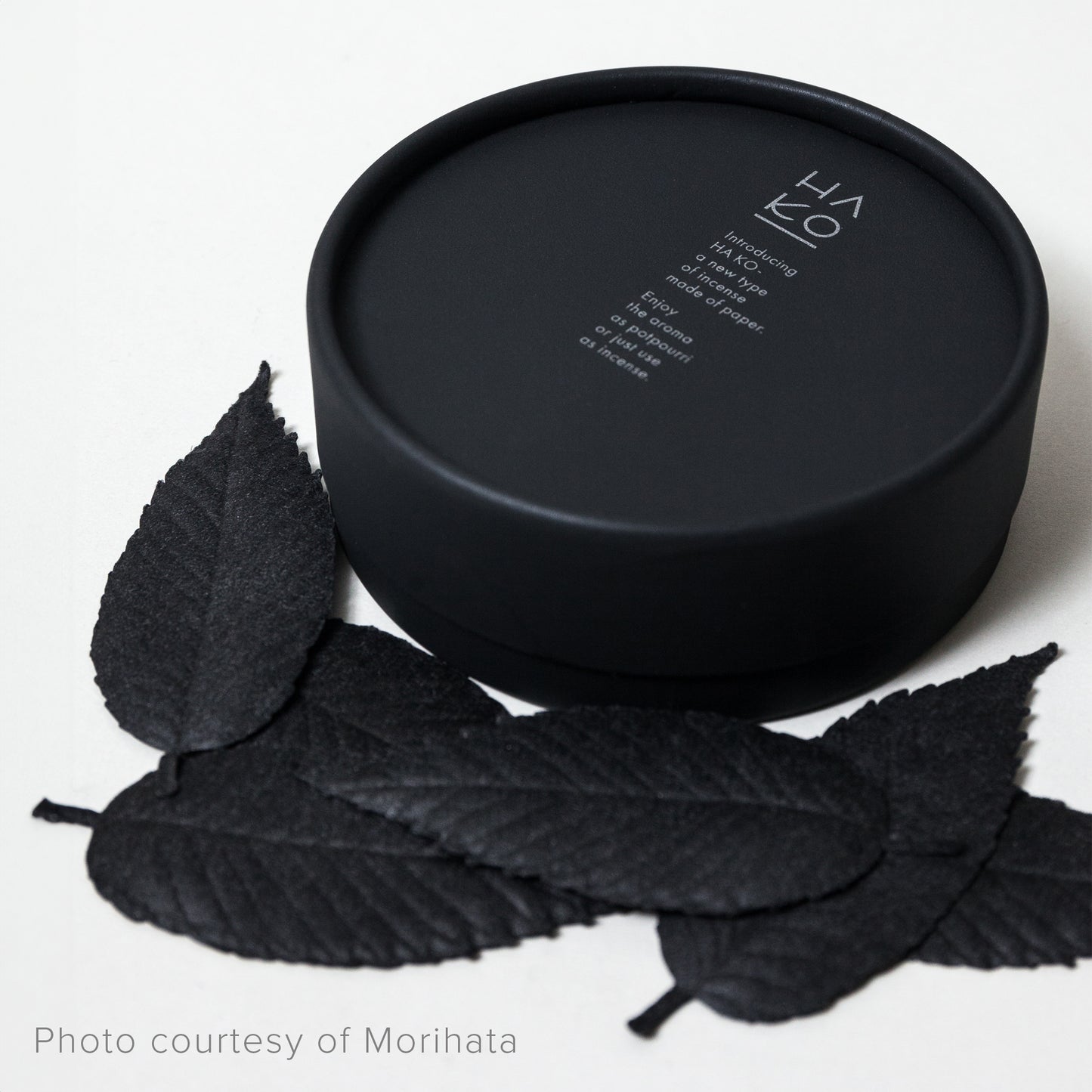 HA KO Washi Black Leaf Incense Box Set of 6- Relax