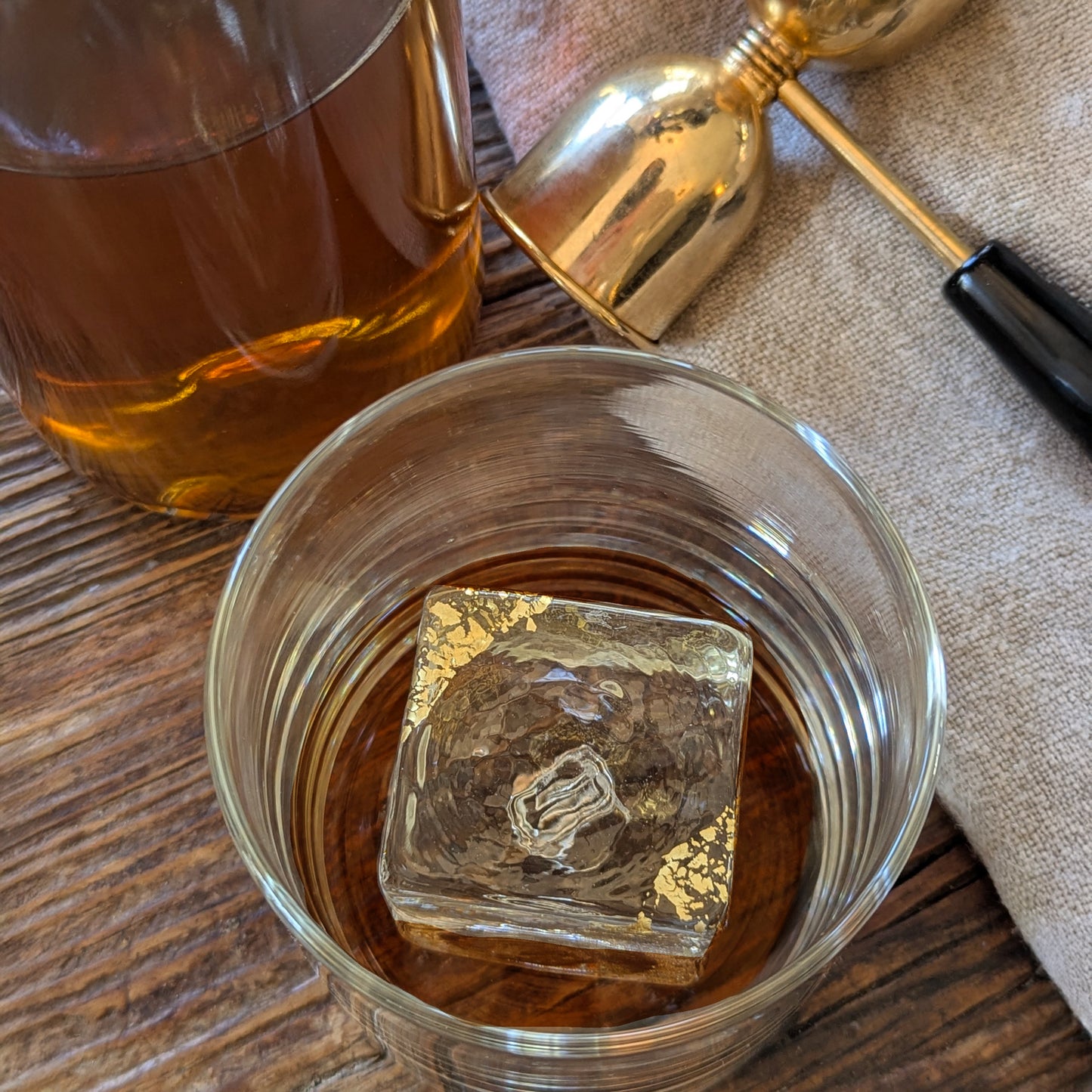 Gold Cube Series Barware
