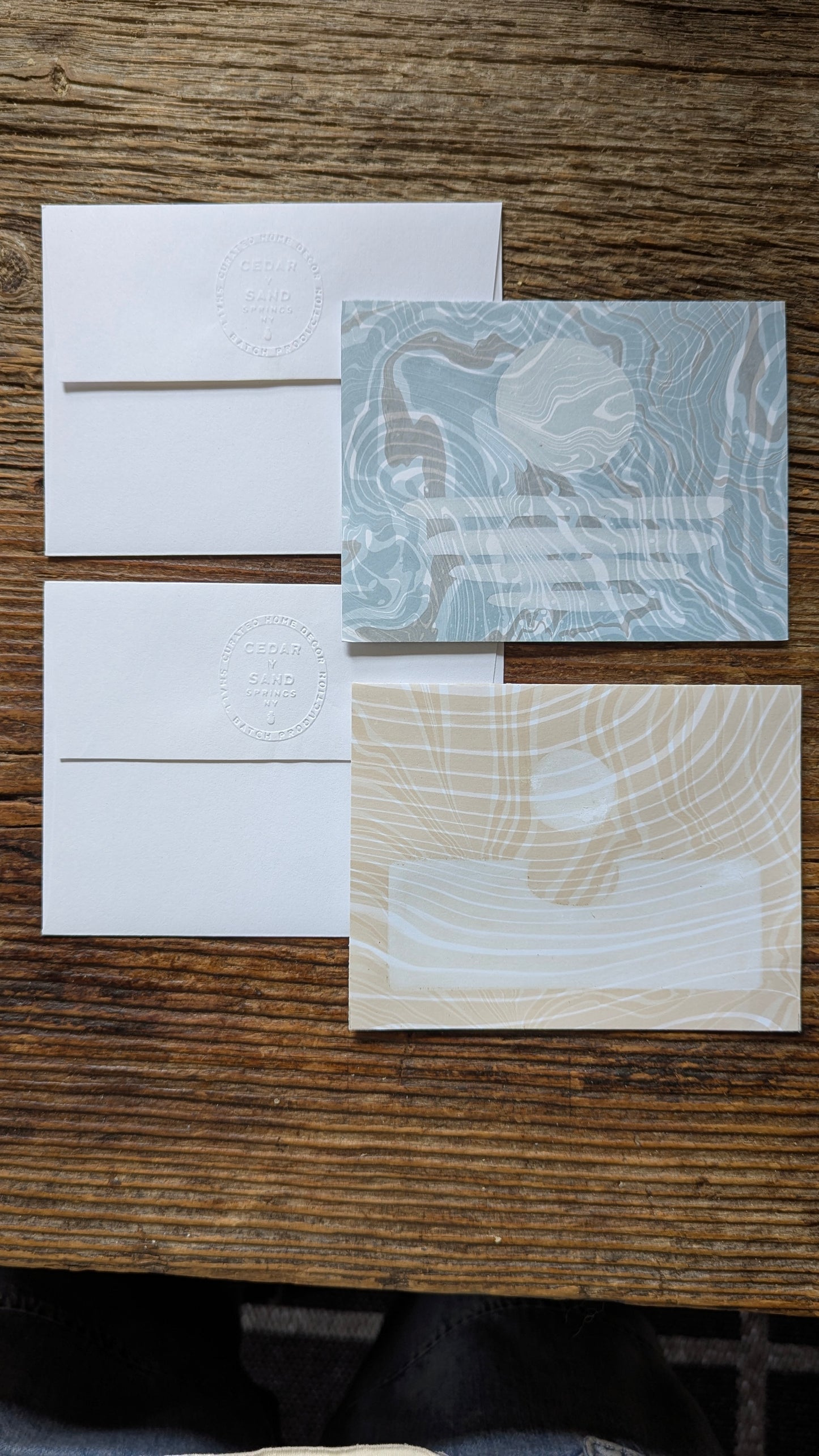 Moonrise & Sunset Notecard set of 2