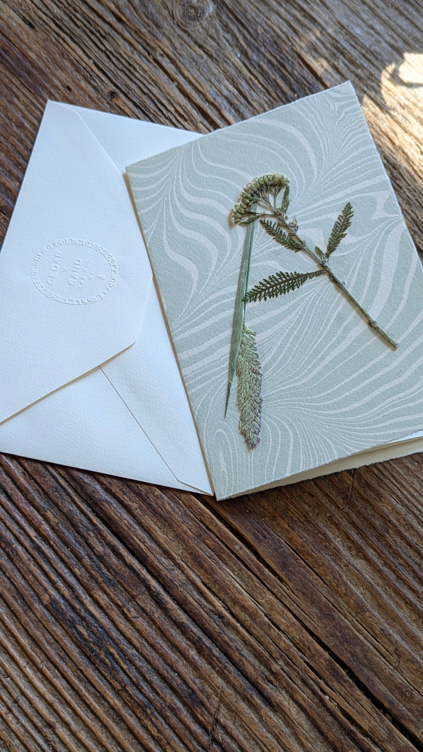 Initials by Nature Notecard