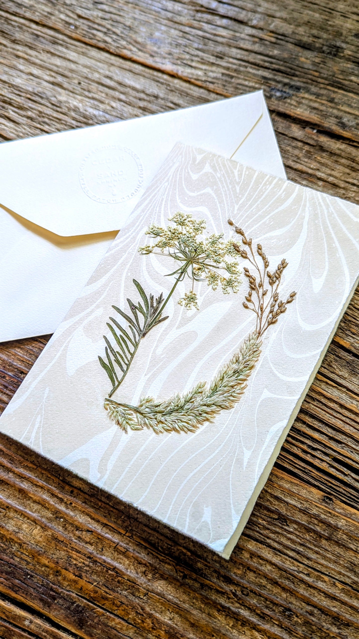 Initials by Nature Notecard