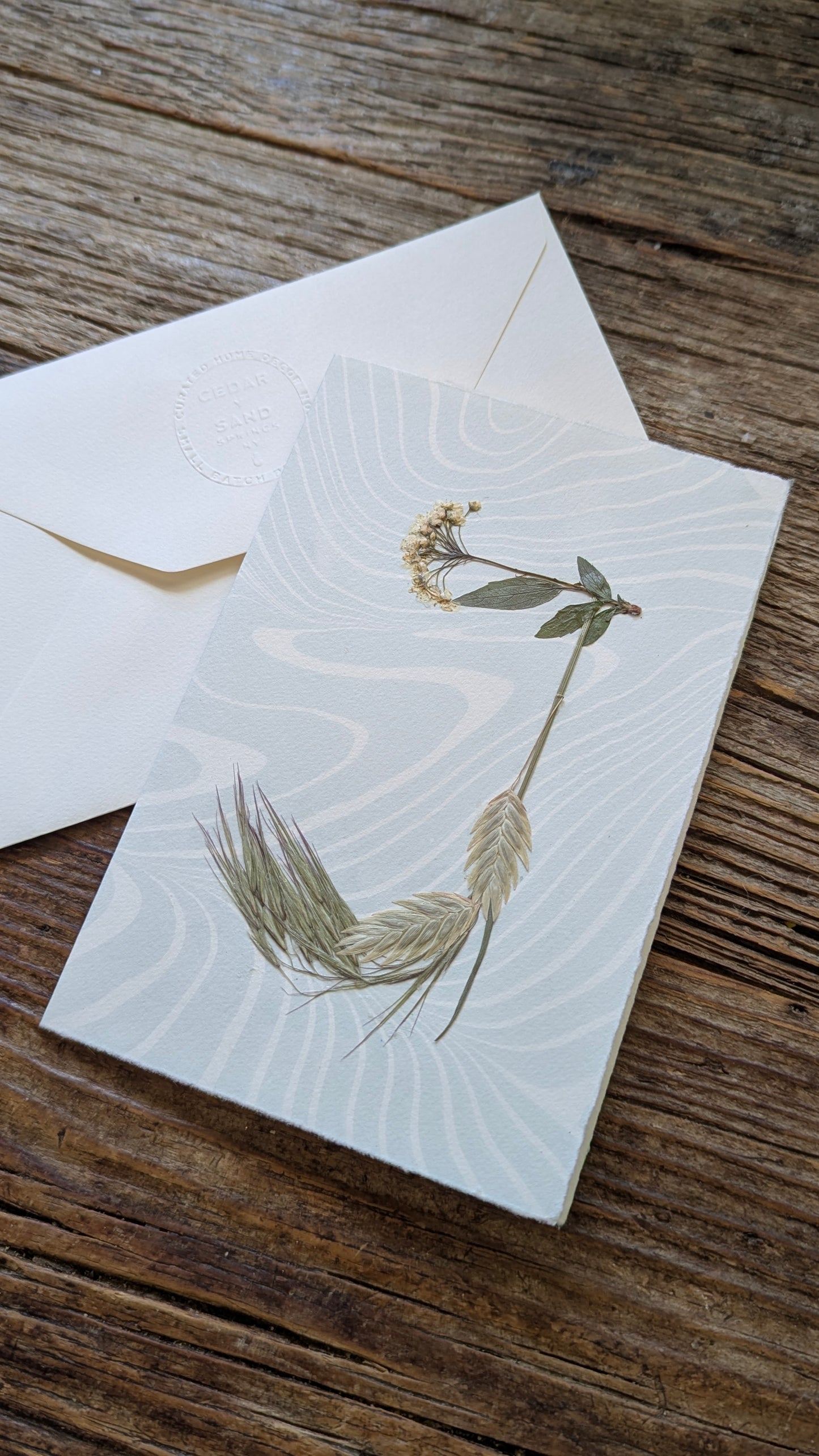 Initials by Nature Notecard