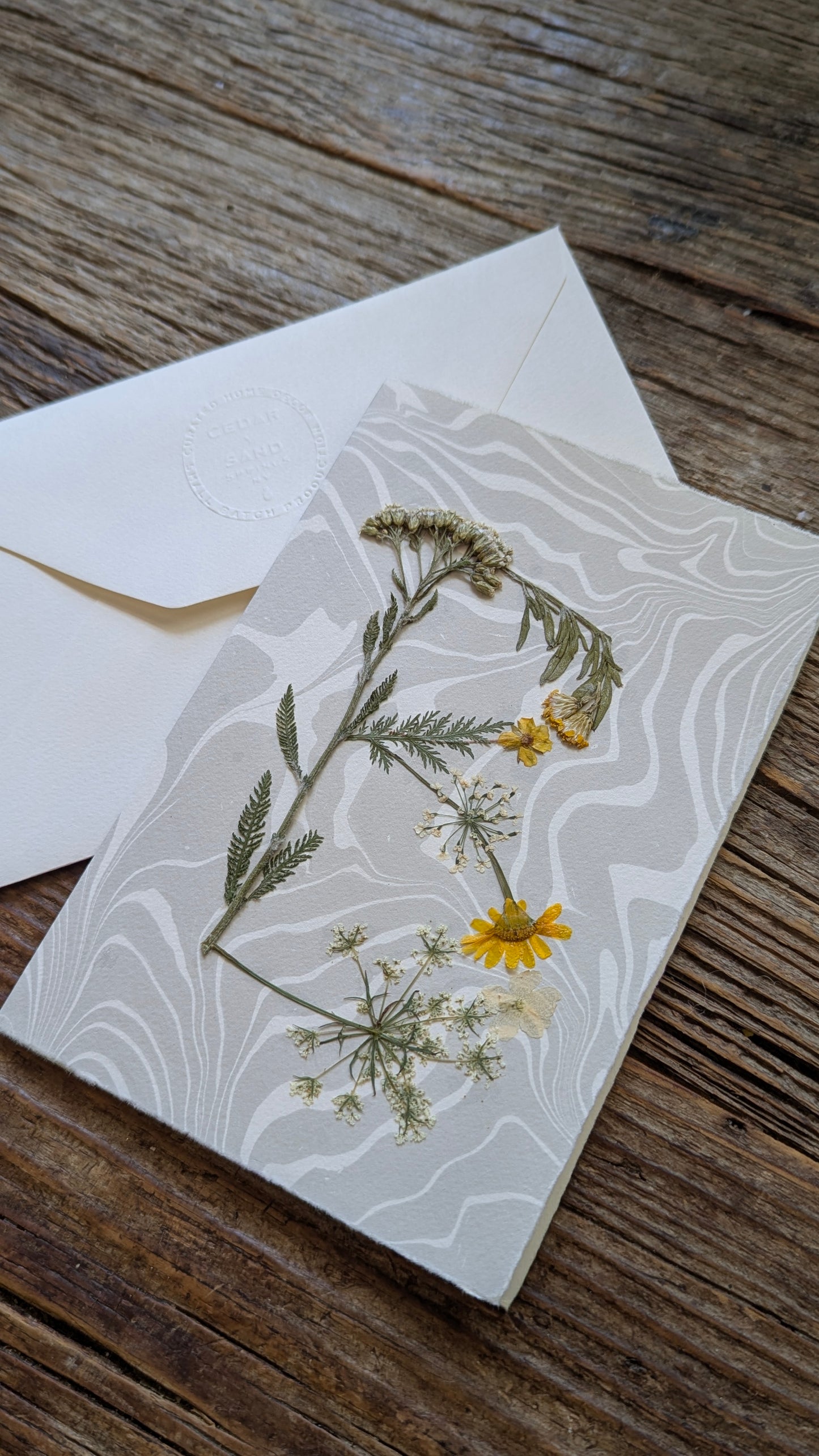 Initials by Nature Notecard