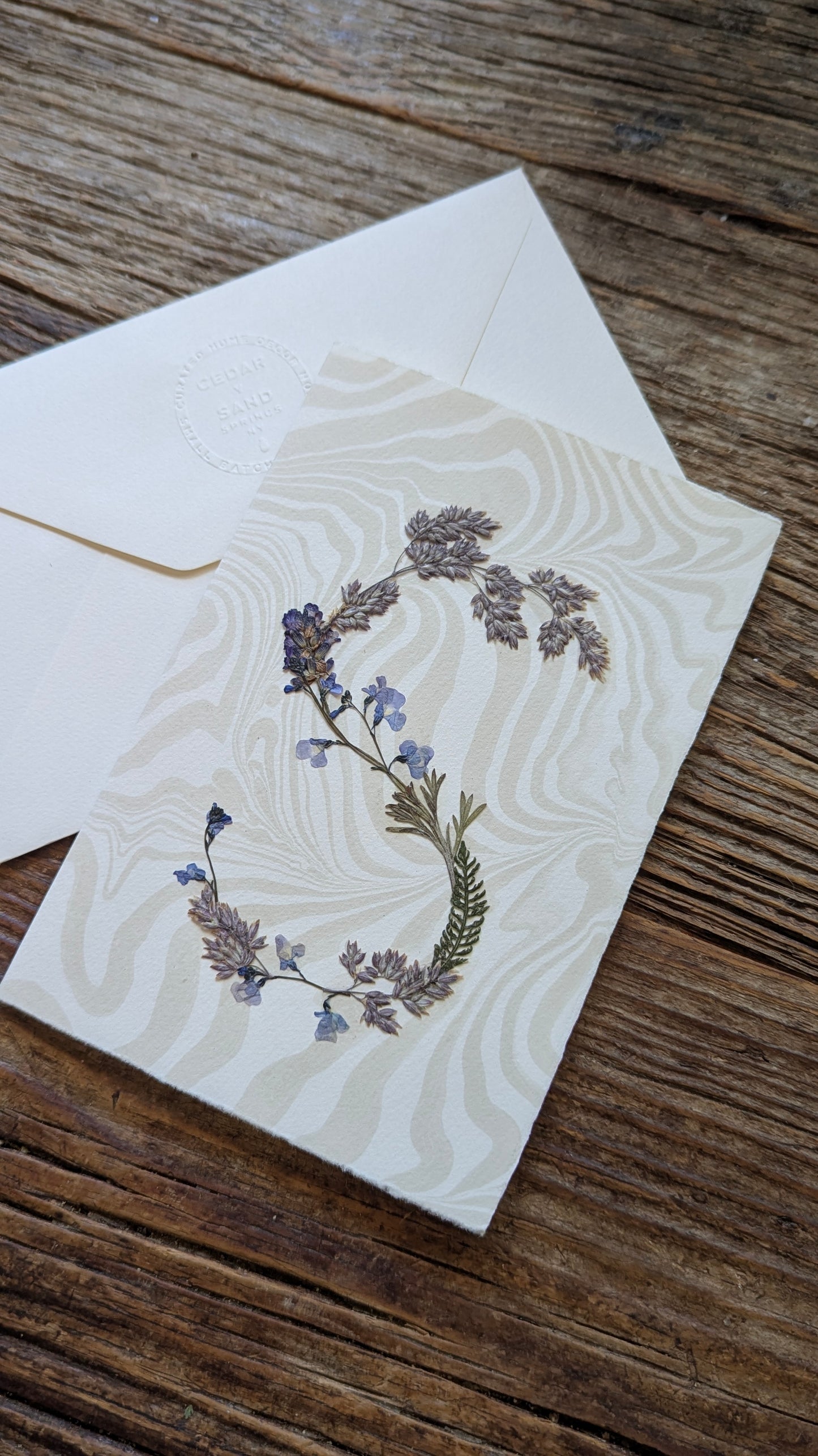 Initials by Nature Notecard