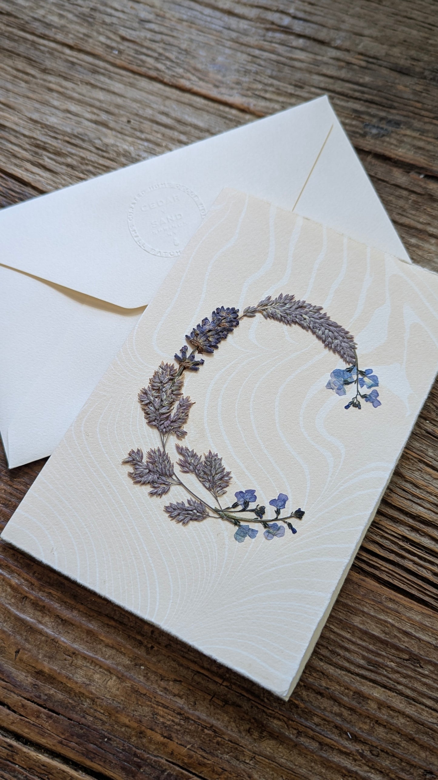 Initials by Nature Notecard