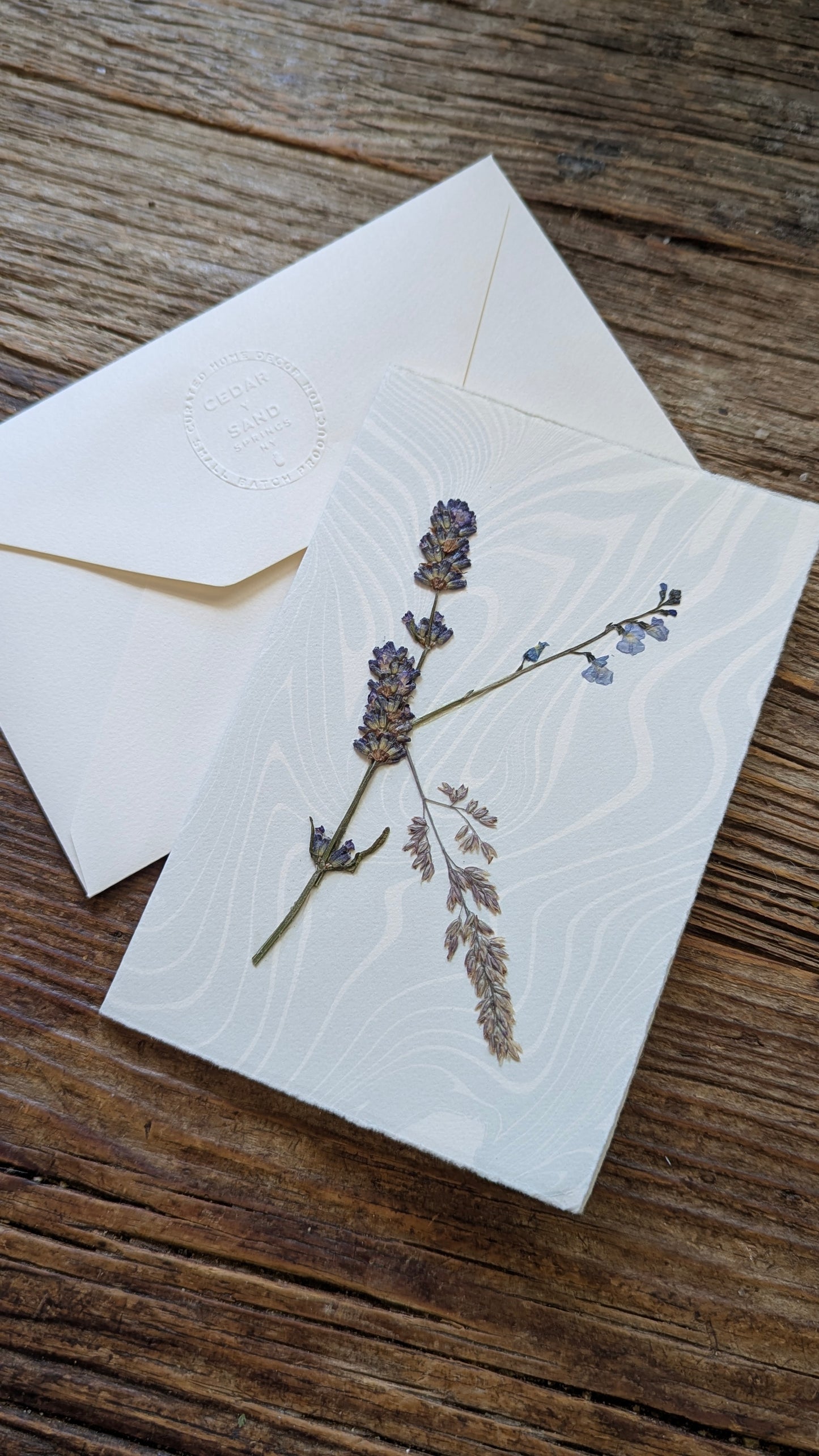 Initials by Nature Notecard