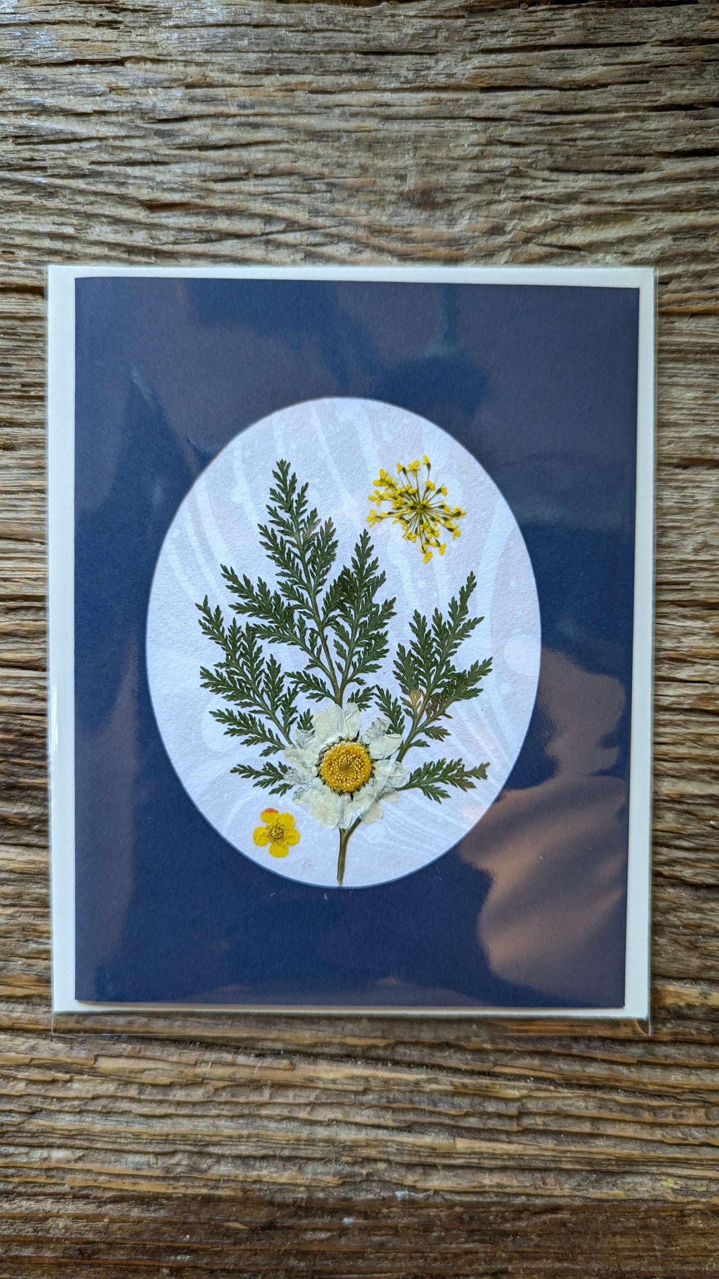 Suminagashi Pressed Flora Notecard: Twilight Flora NEW