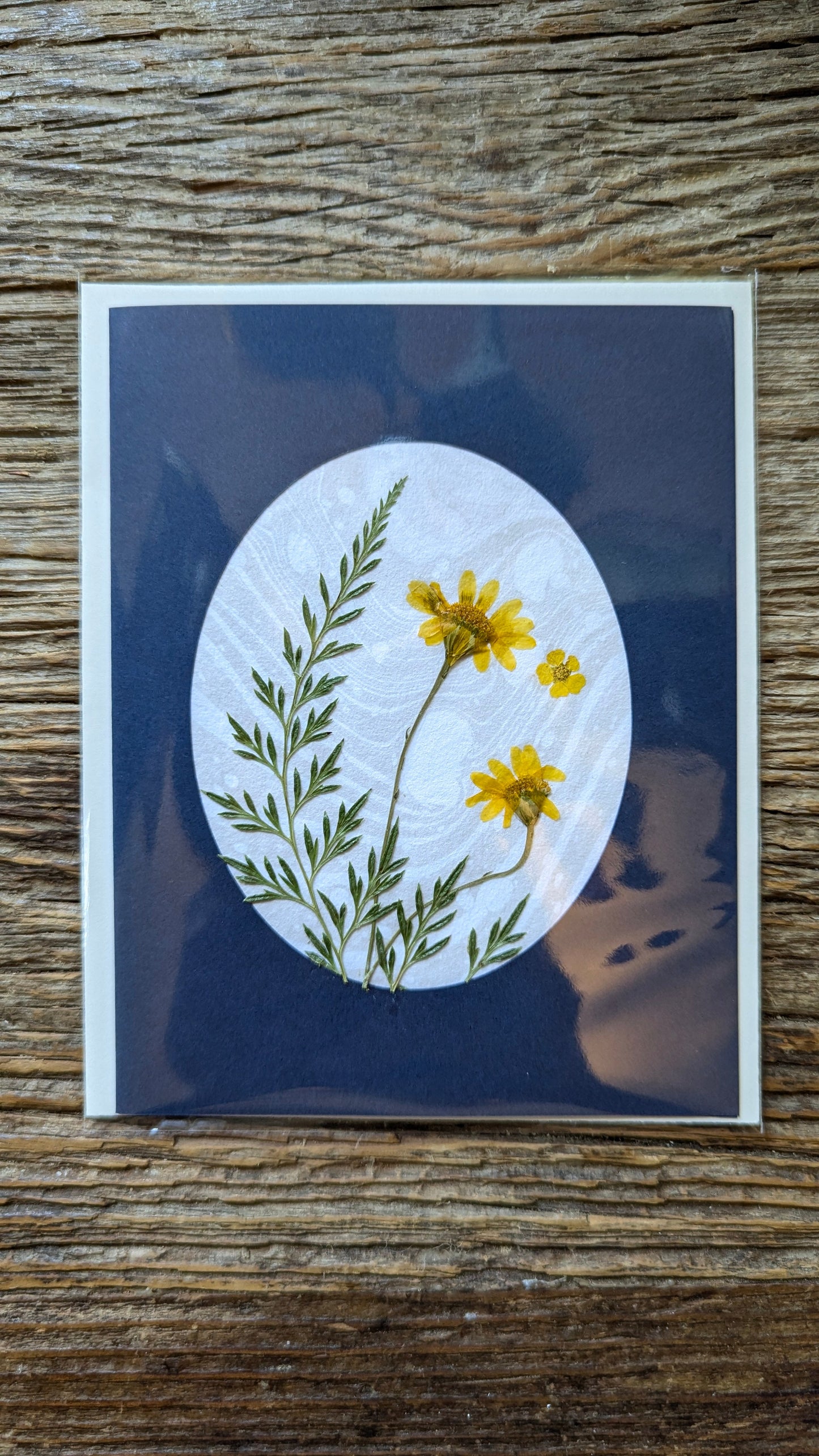 Suminagashi Pressed Flora Notecard: Twilight Flora NEW