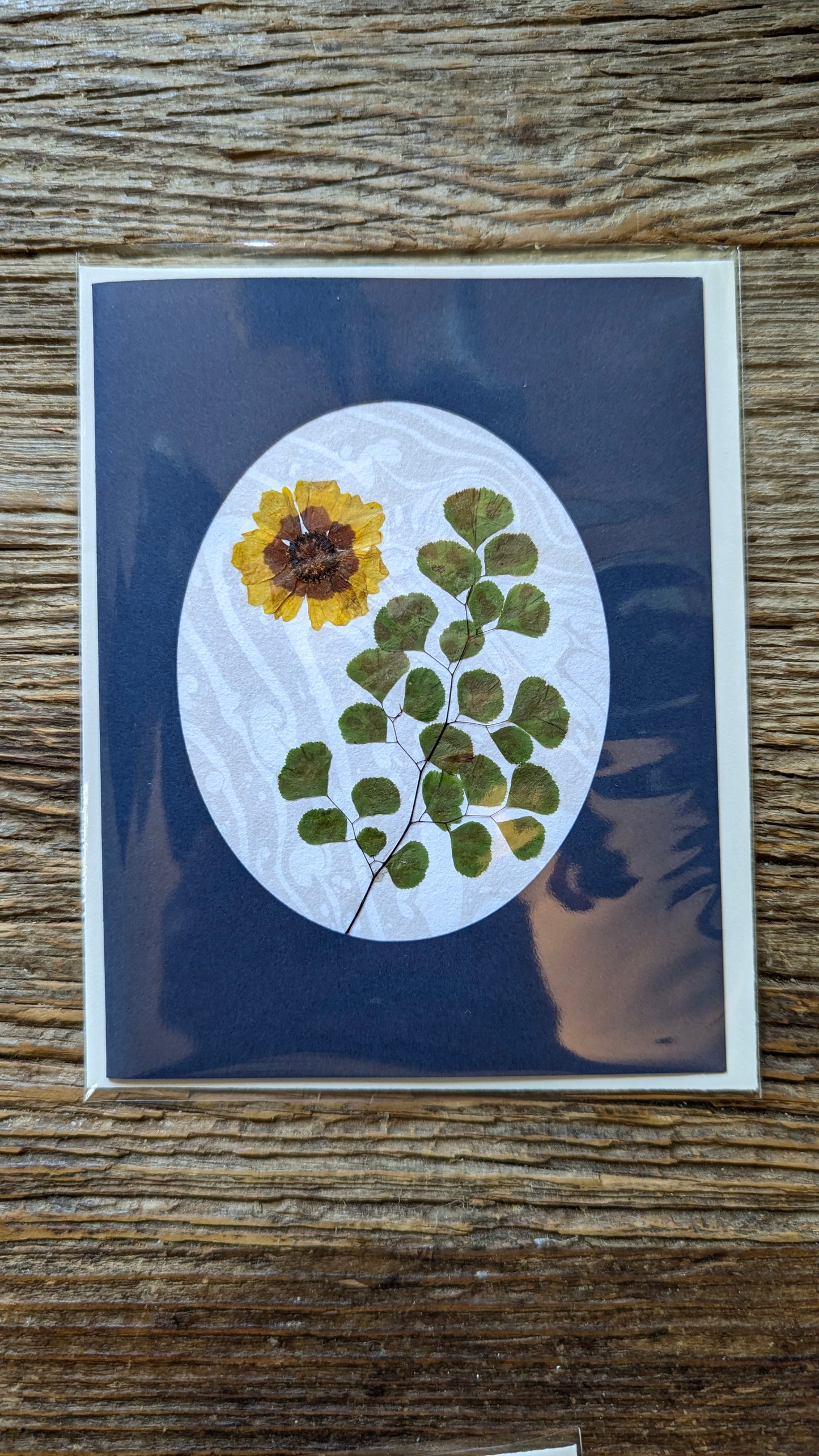Suminagashi Pressed Flora Notecard: Twilight Flora NEW