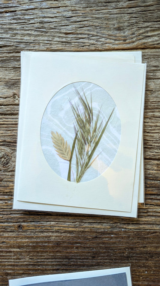 Suminagashi Pressed Flora Notecard: Walking Dunes NEW