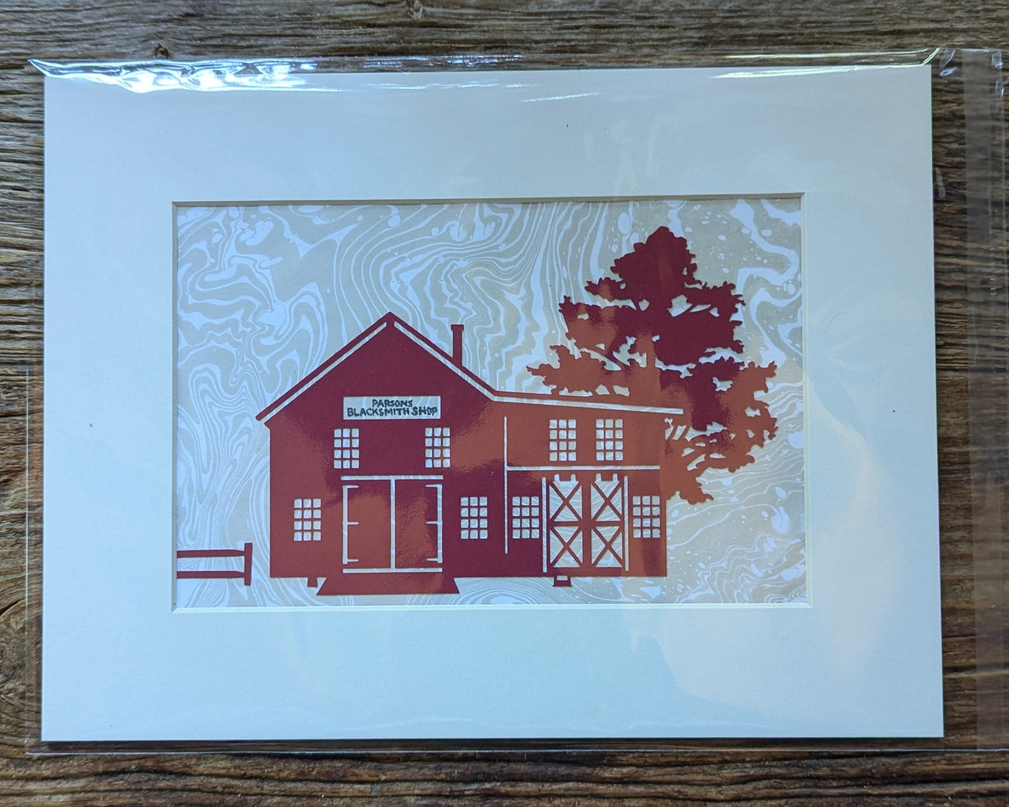 The Blacksmith Shop Silhouette Art