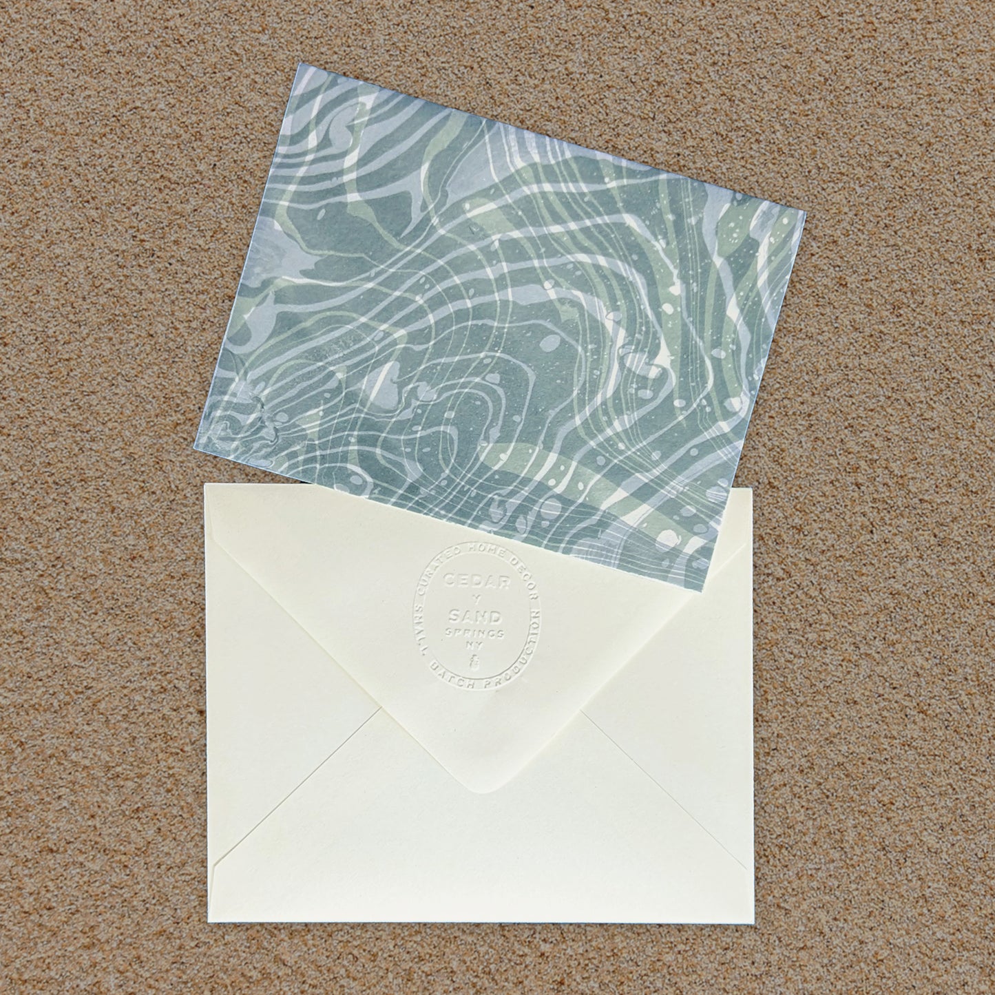 Suminagashi Hosho Notecard