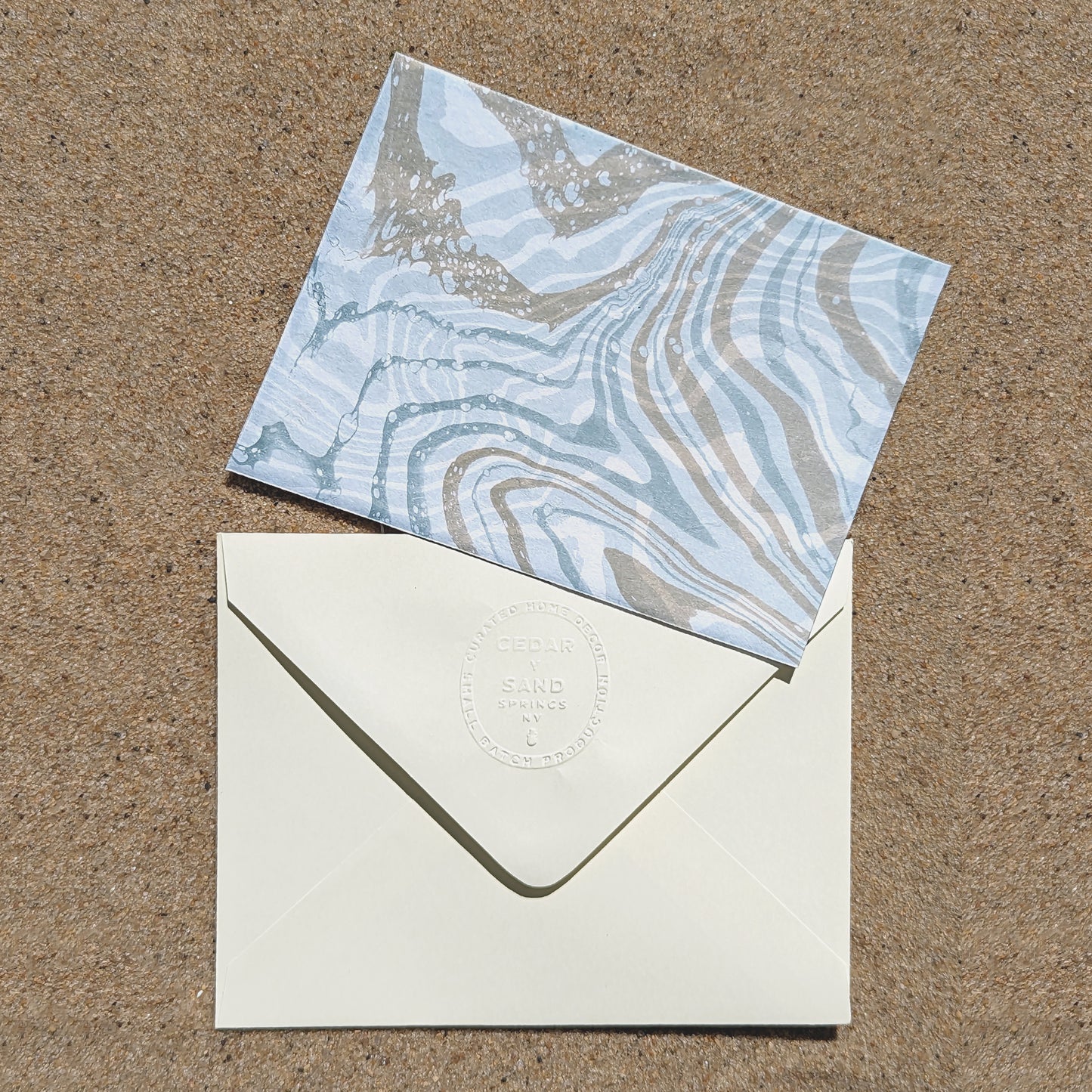Suminagashi Hosho Notecard