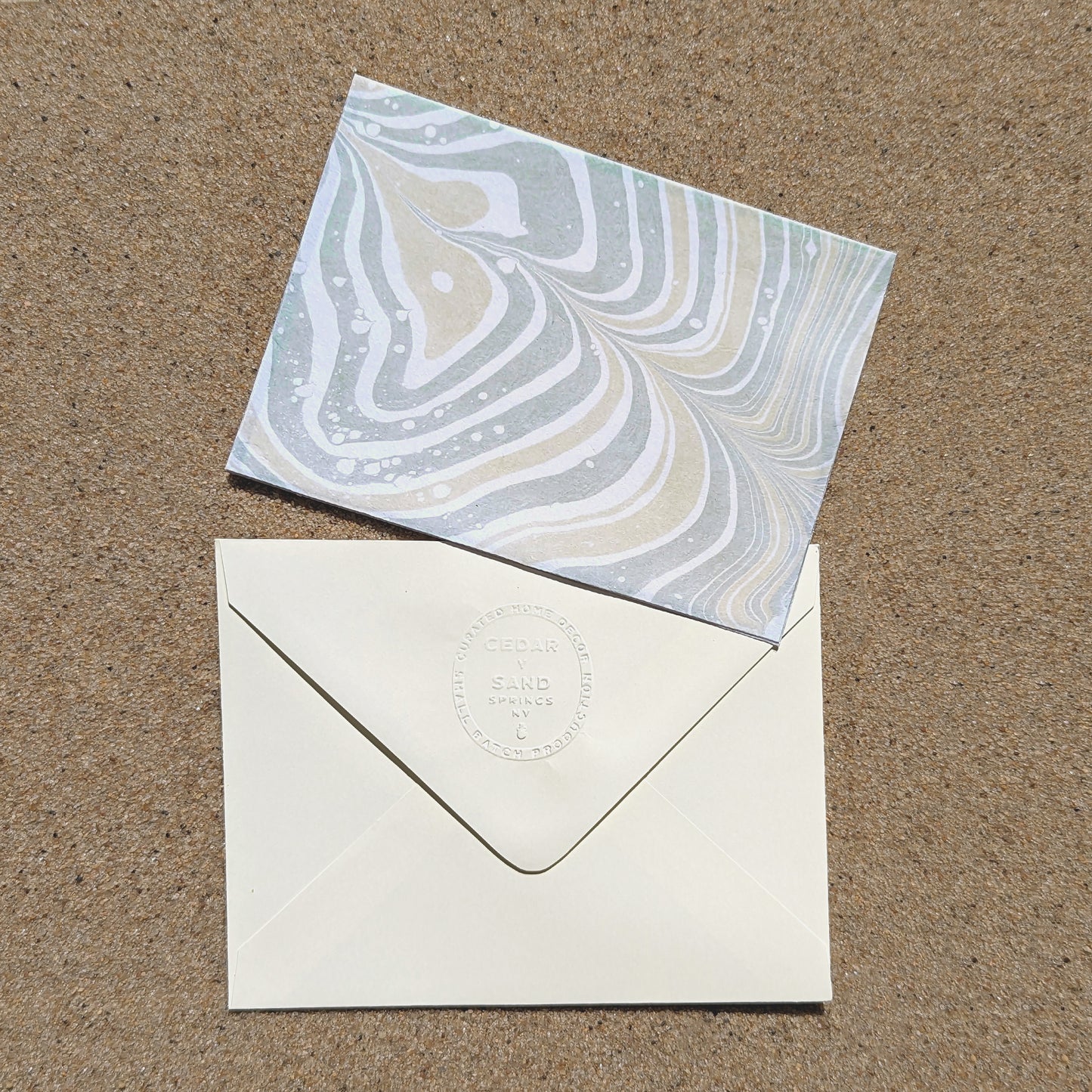 Suminagashi Hosho Notecard