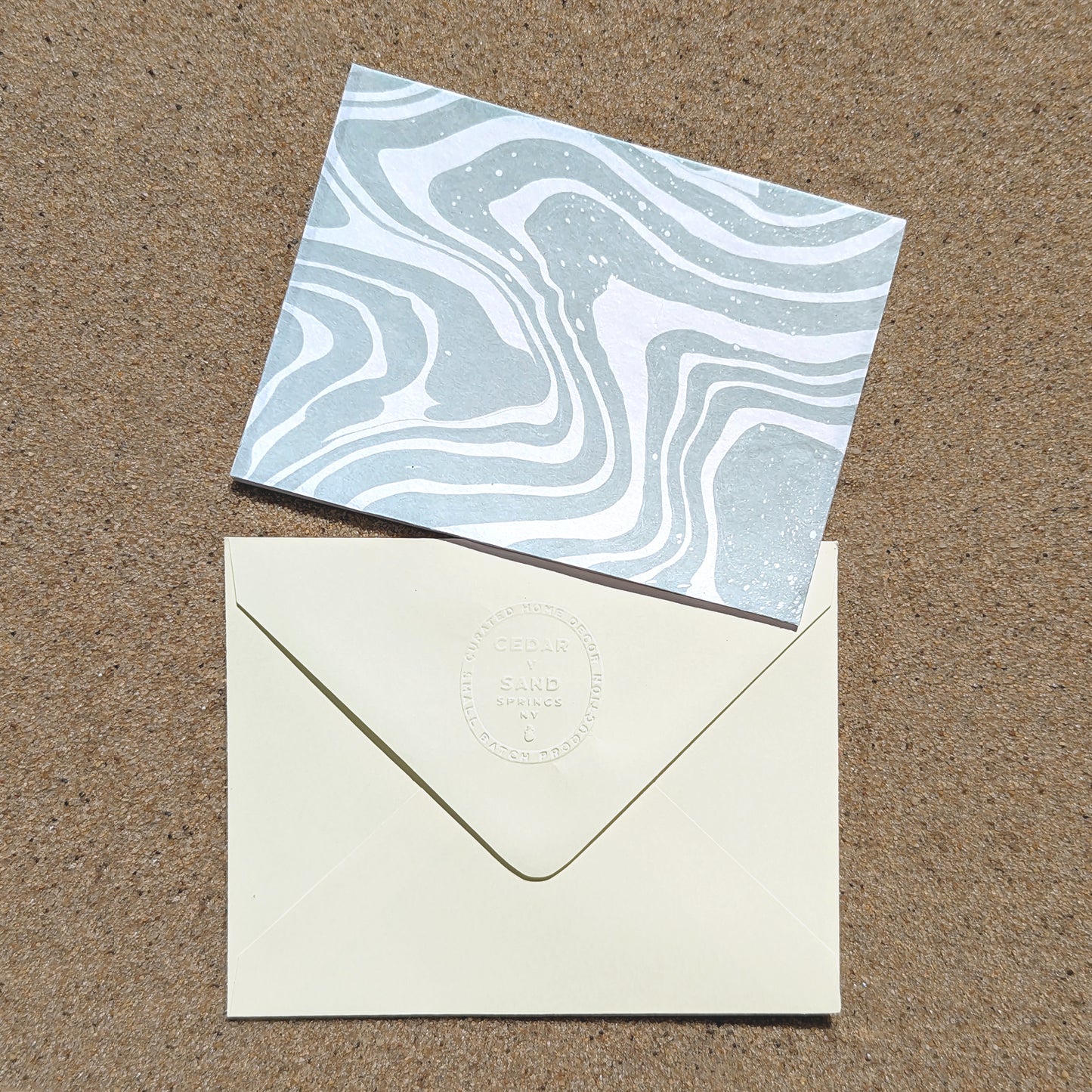 Suminagashi Hosho Notecard