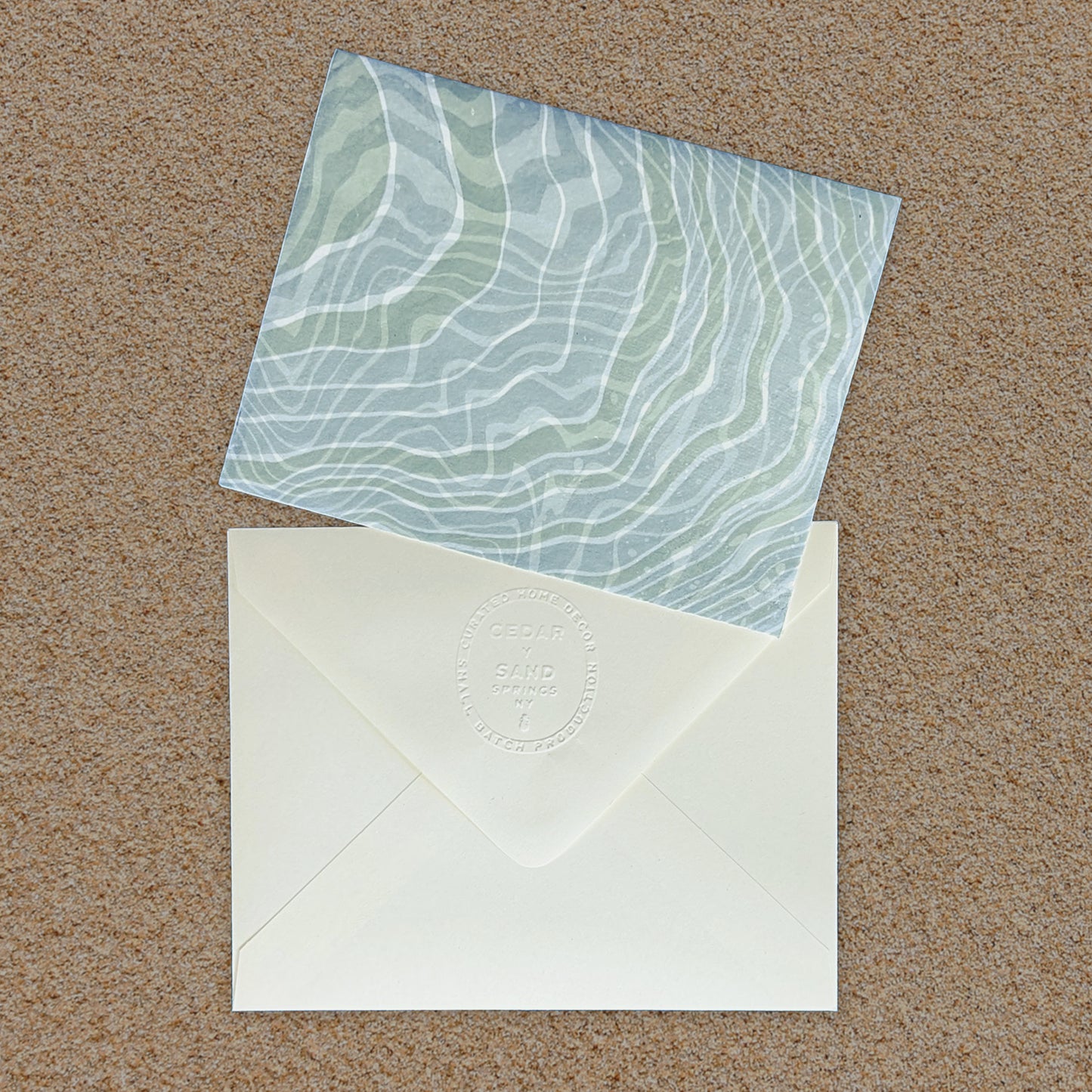 Suminagashi Hosho Notecard