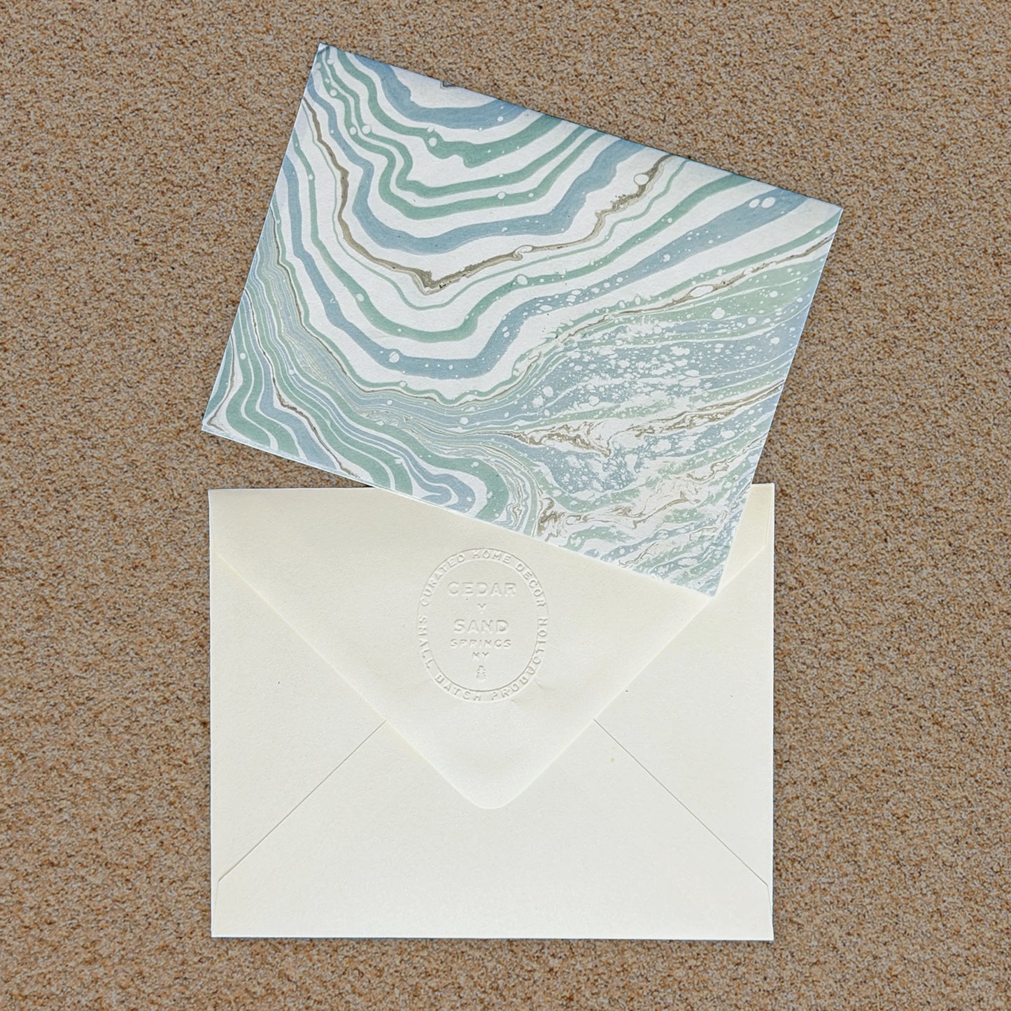 Suminagashi Hosho Notecard