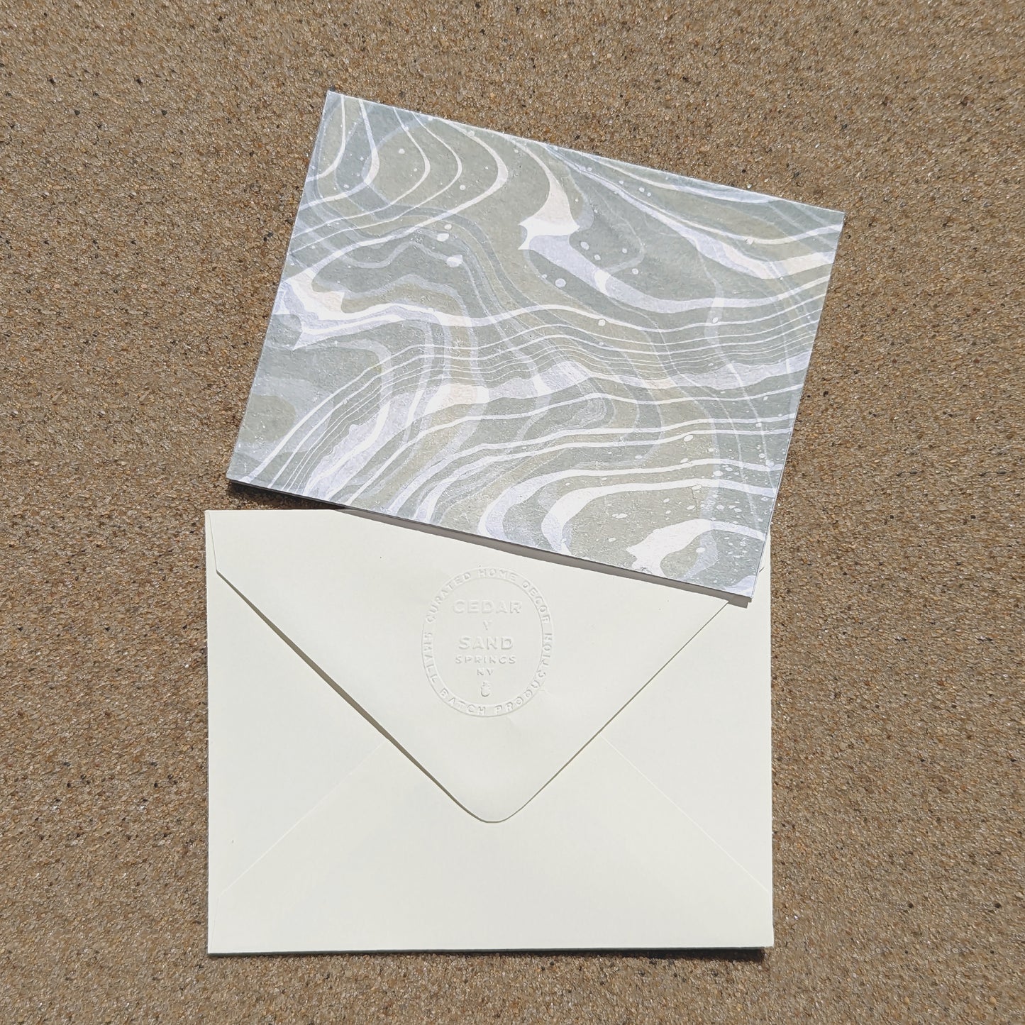 Suminagashi Hosho Notecard