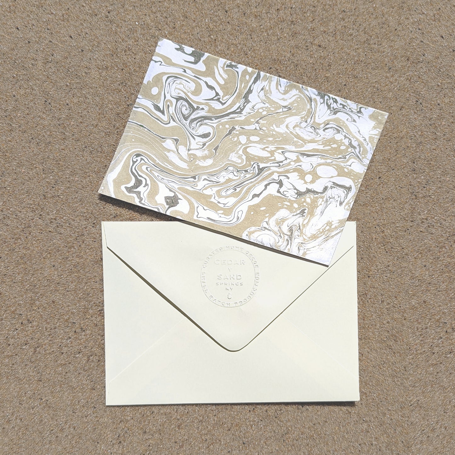Suminagashi Hosho Notecard