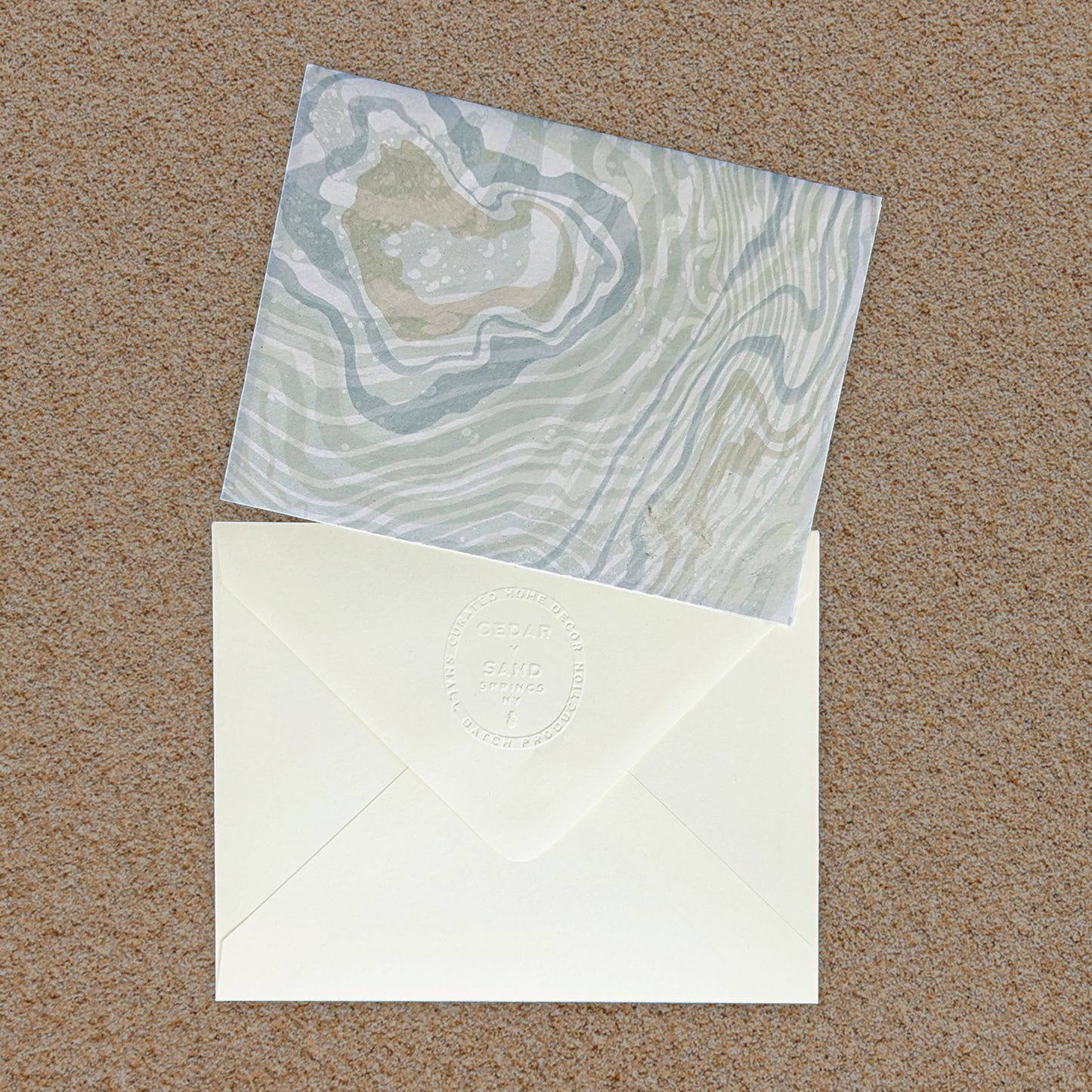 Suminagashi Hosho Notecard