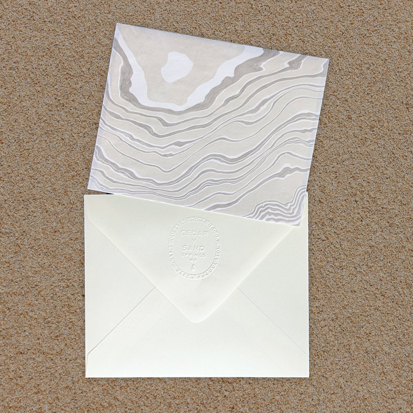 Suminagashi Hosho Notecard
