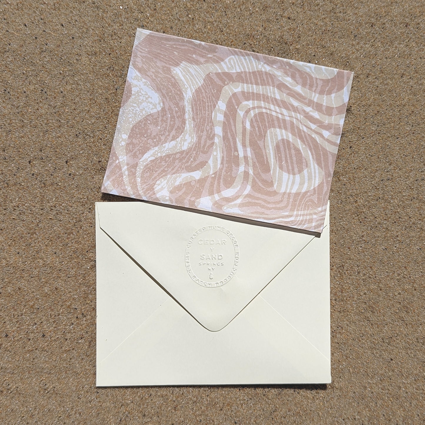 Suminagashi Hosho Notecard