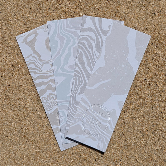 Lazy Pt Suminagashi Bookmark Set of 4