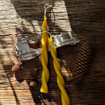 Alysia Mazzella | Twin Flame Beeswax Candle