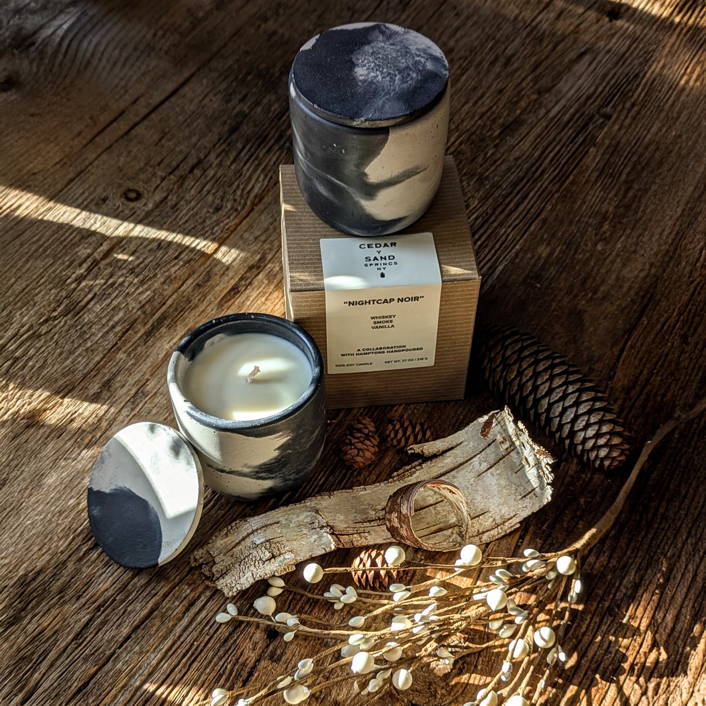 Nightcap Noir | Whiskey Smoke + Vanilla Soy Candle