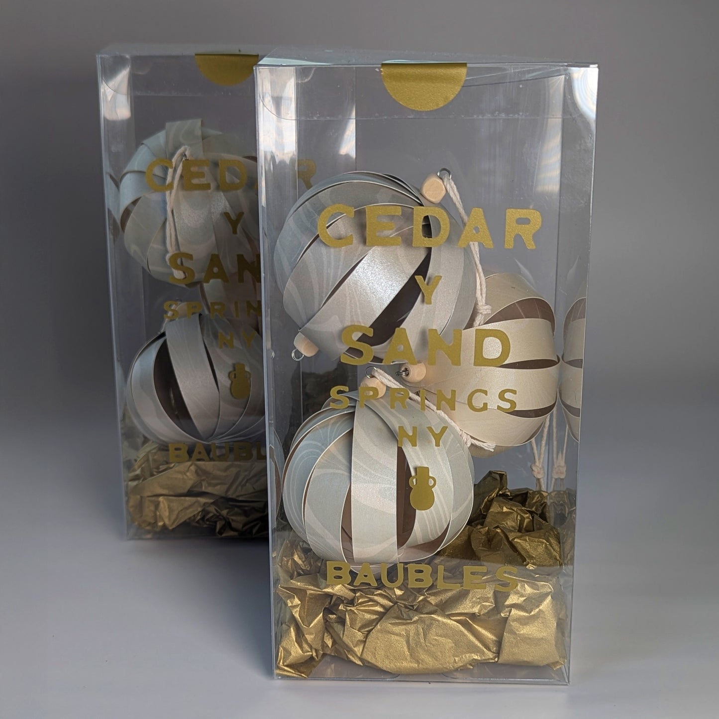 Baubles | Suminagashi Ornament Box Set of 3