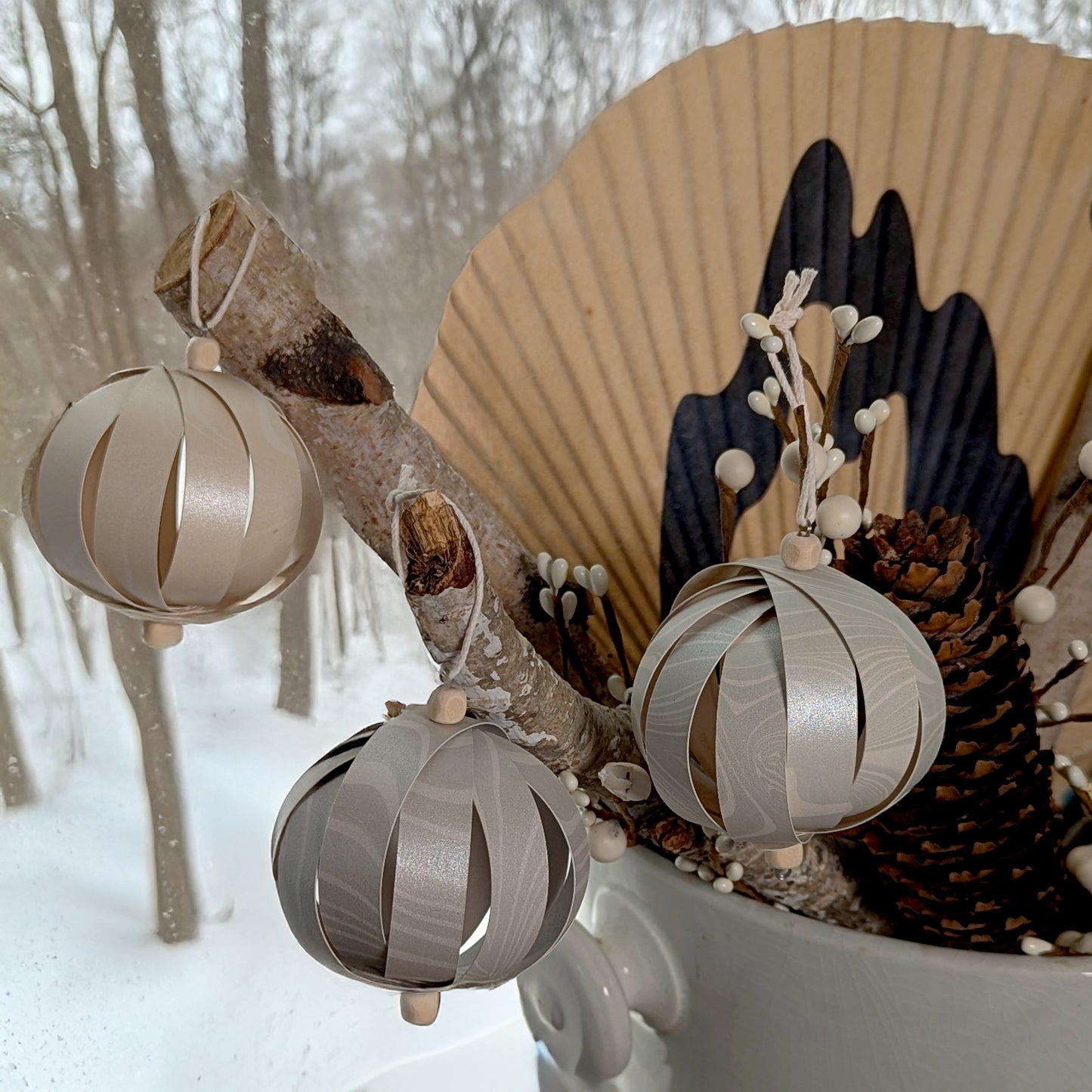 Baubles | Suminagashi Ornament Box Set of 3