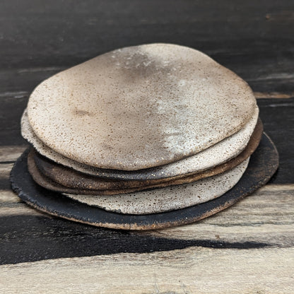 Smoke-fired Earthenware Coaster