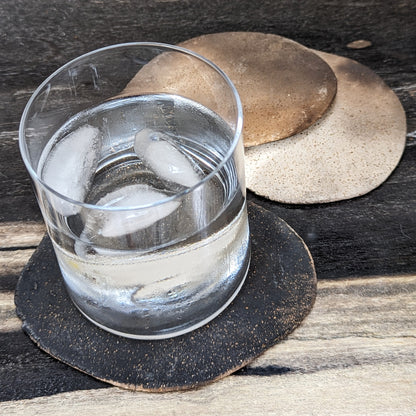 Smoke-fired Earthenware Coaster