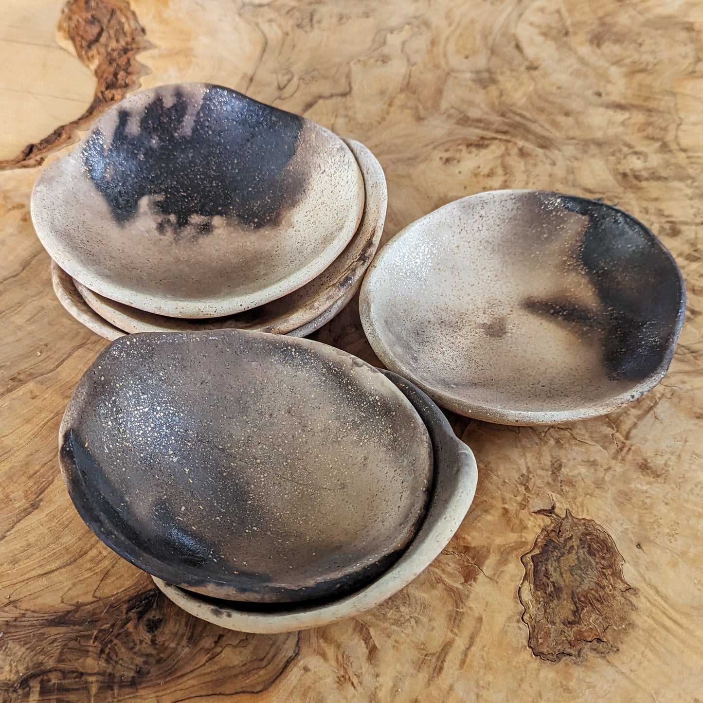 Smoke-fired Earthenware Coupe Bowl