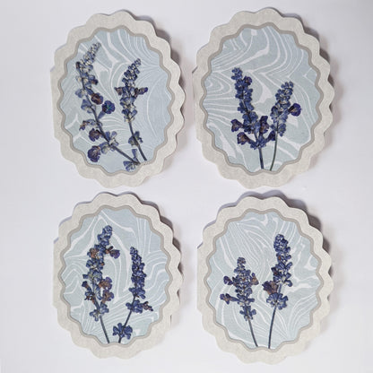 Flora of Affection – Suminagashi Notecard